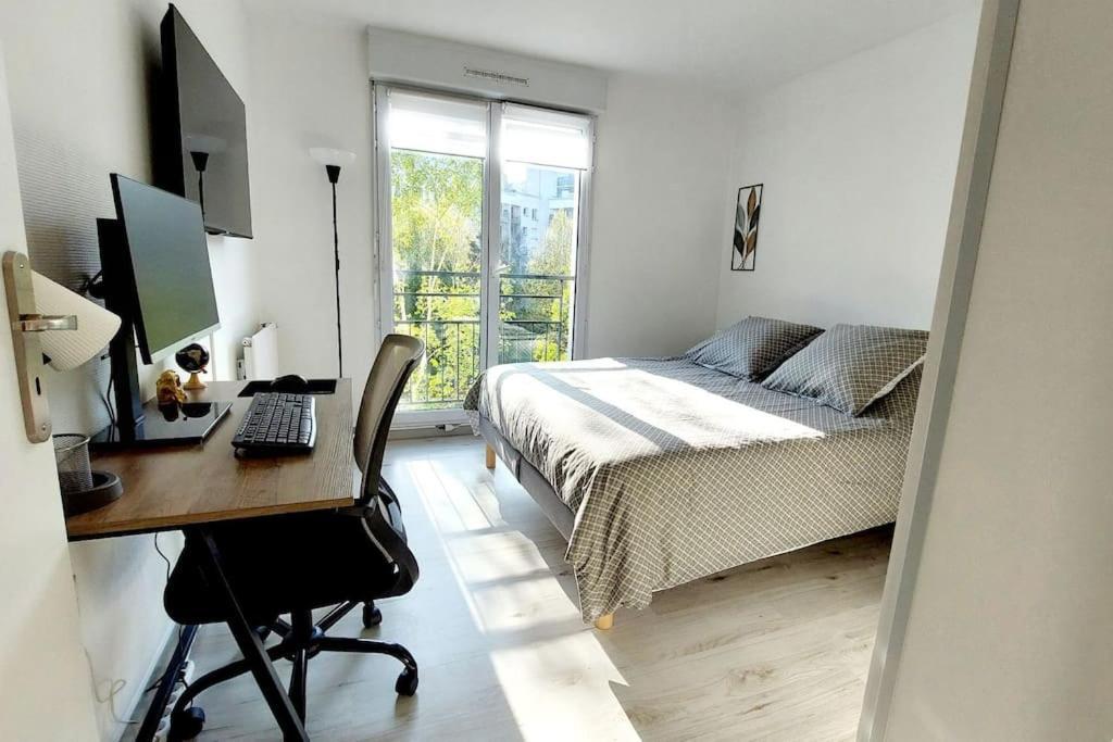 Cosy Home 2, 2 Chambres, 6 Personnes, 3 Min Gare, Parking Cergy Ngoại thất bức ảnh